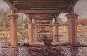 Alfred Sisley Under the Bridge at Hampton Court oil painting